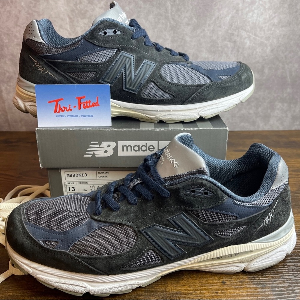 New Balance 990v3 Kith Genesis Blue 2021 Size 13 M990KI3 Authentic Men’s Sneaker
